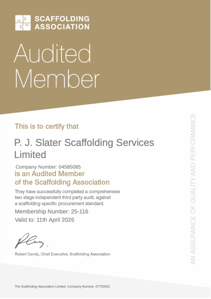scaffolding association scaffolding safety pj slater